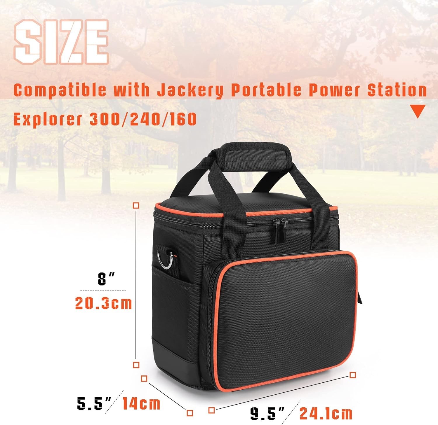Waterproof Travel Bag for Jackery Explorer 160/240/300 – Lightweight & Durable