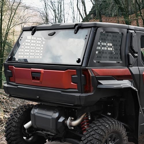 Rear Window Molle Panel Kit for Polaris XPEDITION ADV 2024+, Aluminum Rear