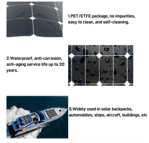 Flexible Solar Panel Mono Home Car Rooftop Camping Off-Grid Power 18V Panel 240W