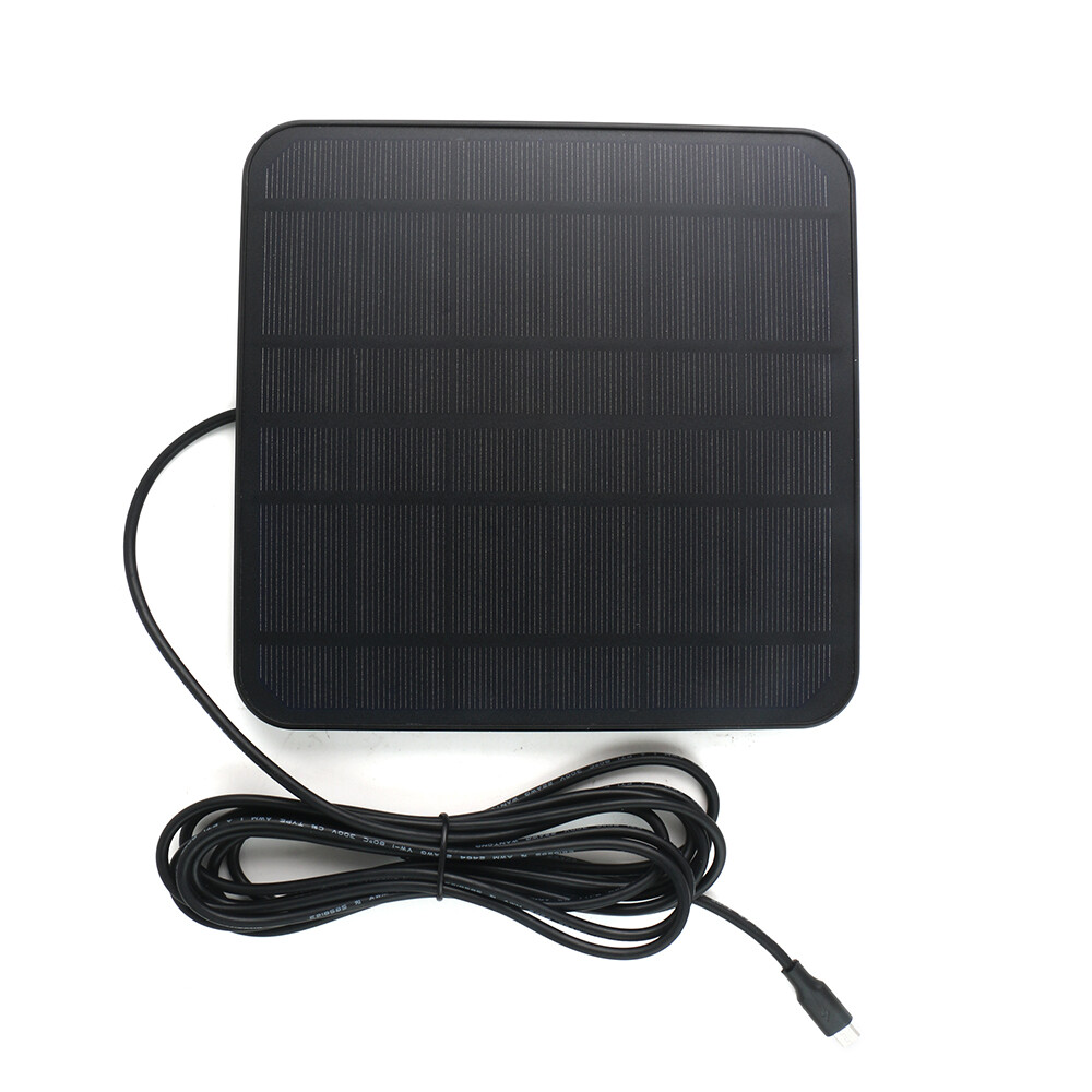 10ft Charging Cable 4W 5V Solar Panel Charger for Ring Video Doorbell 2/3/3+/4
