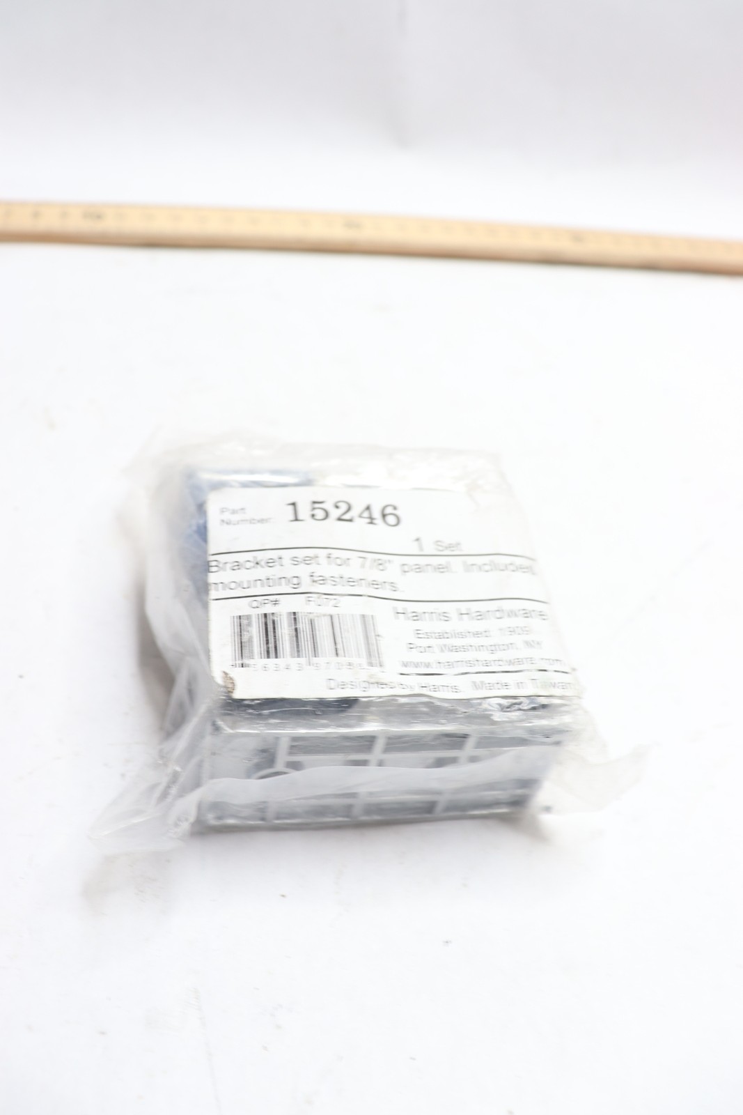 Harris Hardware Bracket Set for 7/8″ Panel Includes Mounting Fasteners 15246