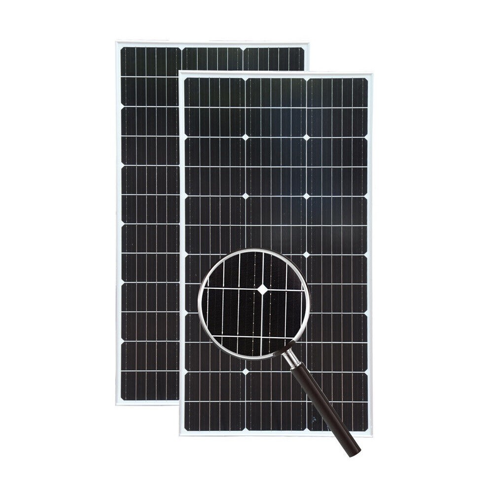400 Watts 2Pcs 200W Monocrystalline Solar Panel 12V for Battery Charger Caravan