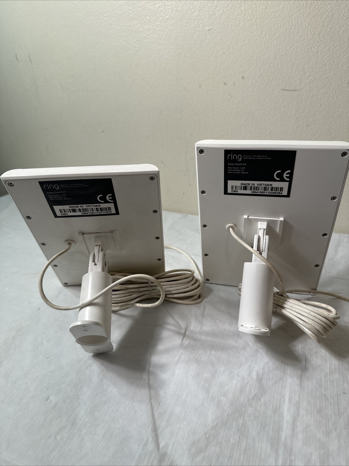 2 Ring Solar Panel V4 for Ring Spotlight Cam. Used