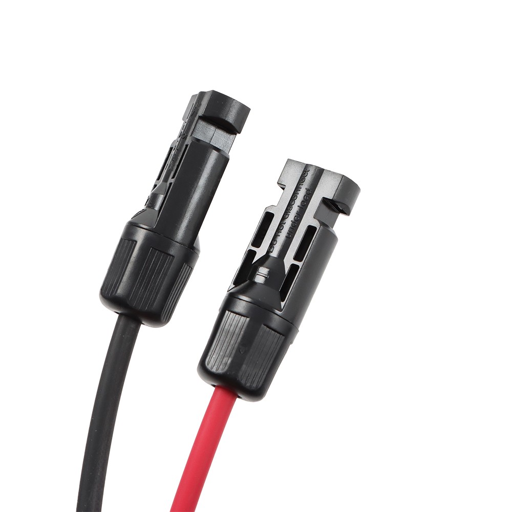 LABLT Solar Panel Extension Cable 20M Black+Red W/ M4 Connector For RV/Boat 4mm²