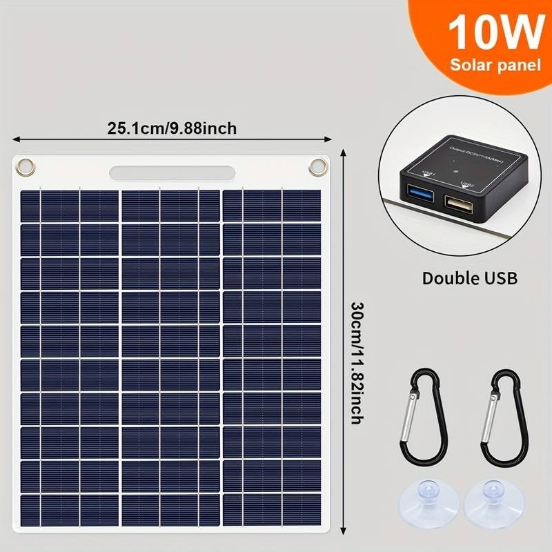 NEW 10W IP44 Solar Panel kit USB plug portable Charging Model:AY-305X250 15V