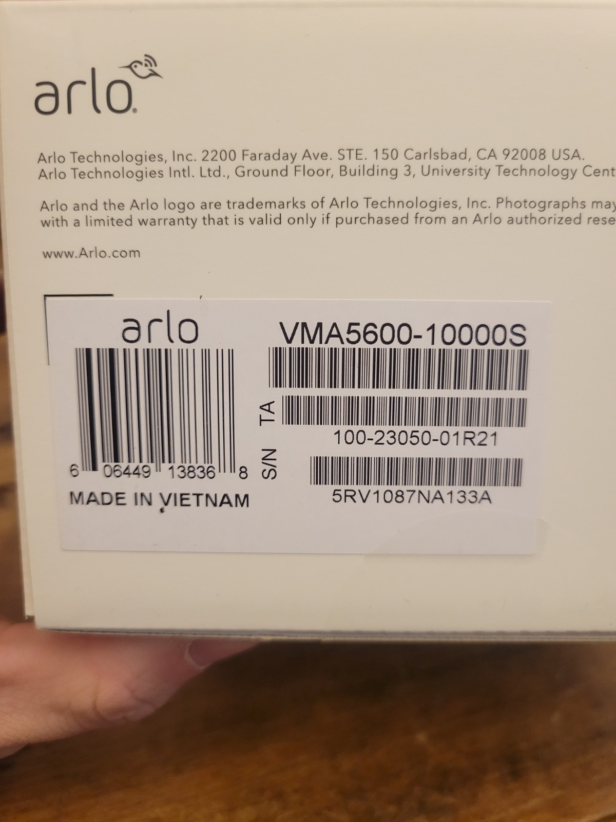Arlo Solar Panel Charger for Ultra/Pro 3 & Floodlight Cameras (Factory Sealed)