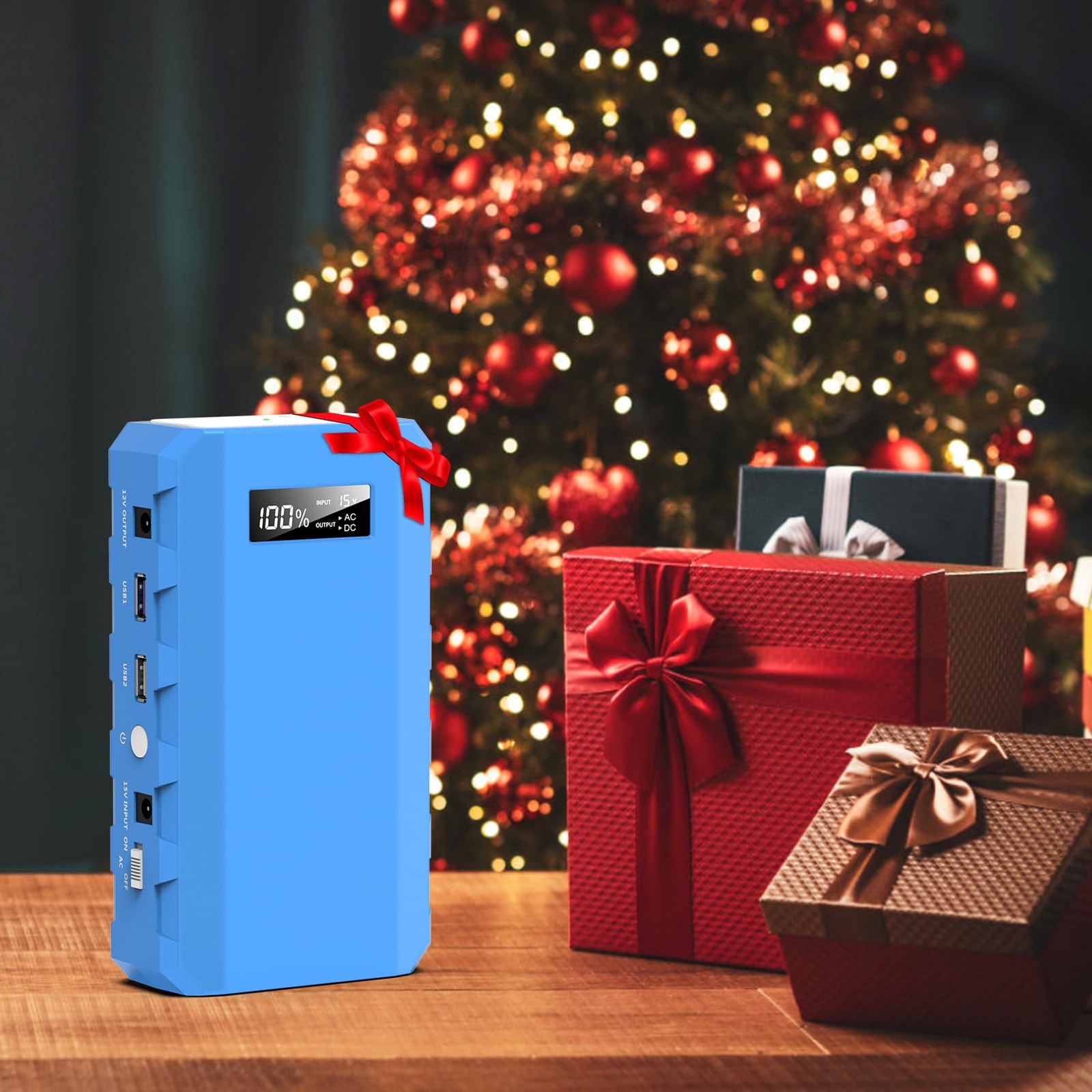 Portable Power Station with AC Outlet, 65W/110V External Battery Pack 24000mA