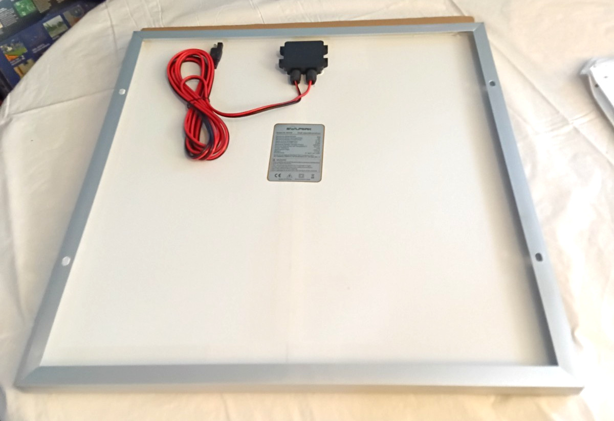 Solperk Solar 50W Solar Panel With Charge Controller Complete NEW
