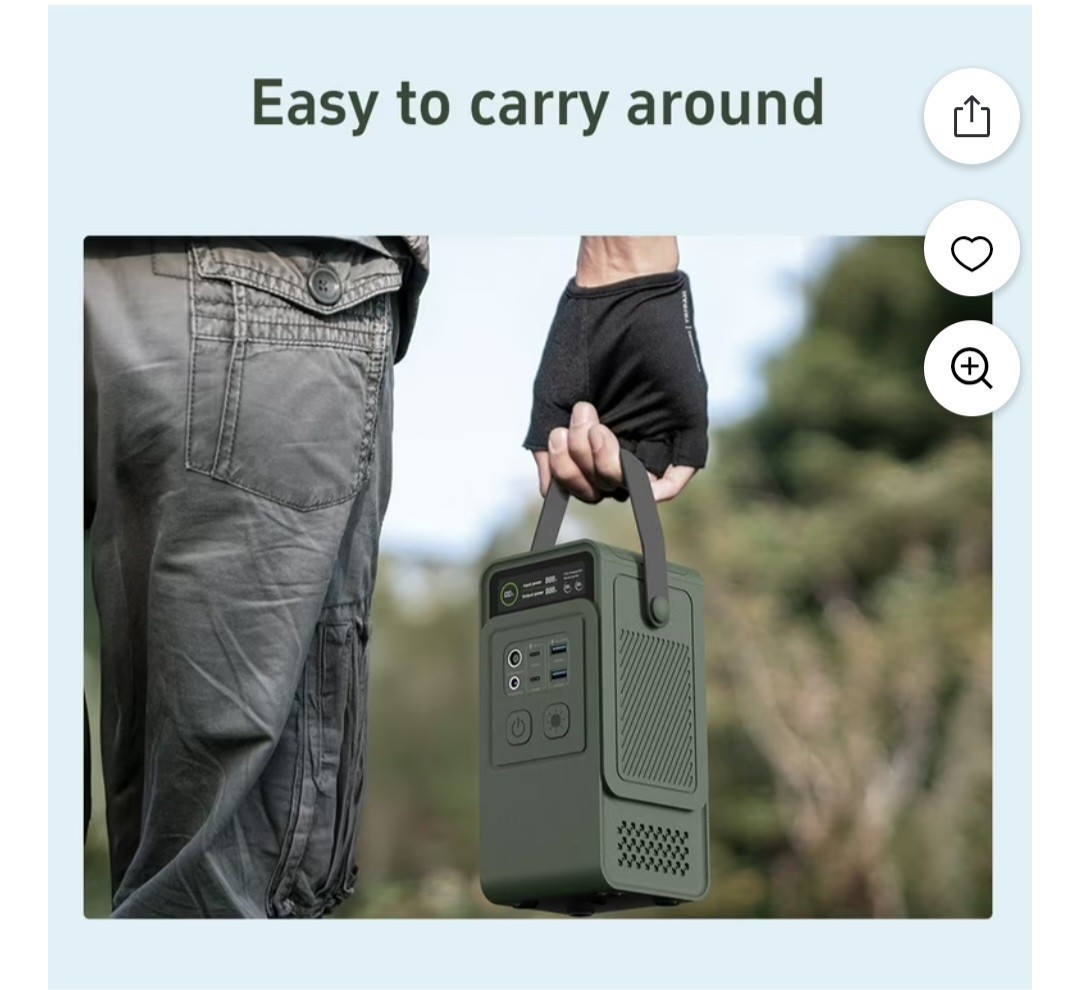 Portable Power Station Power bank 200W 60000 Mah LiFePO4 Battery Fast Charging
