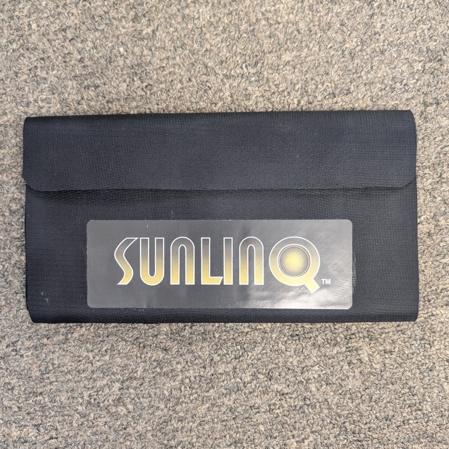Sunlinq 6.5W Folding Solar Panel Kit 12V Battery Charger w/ Cables & Clamps