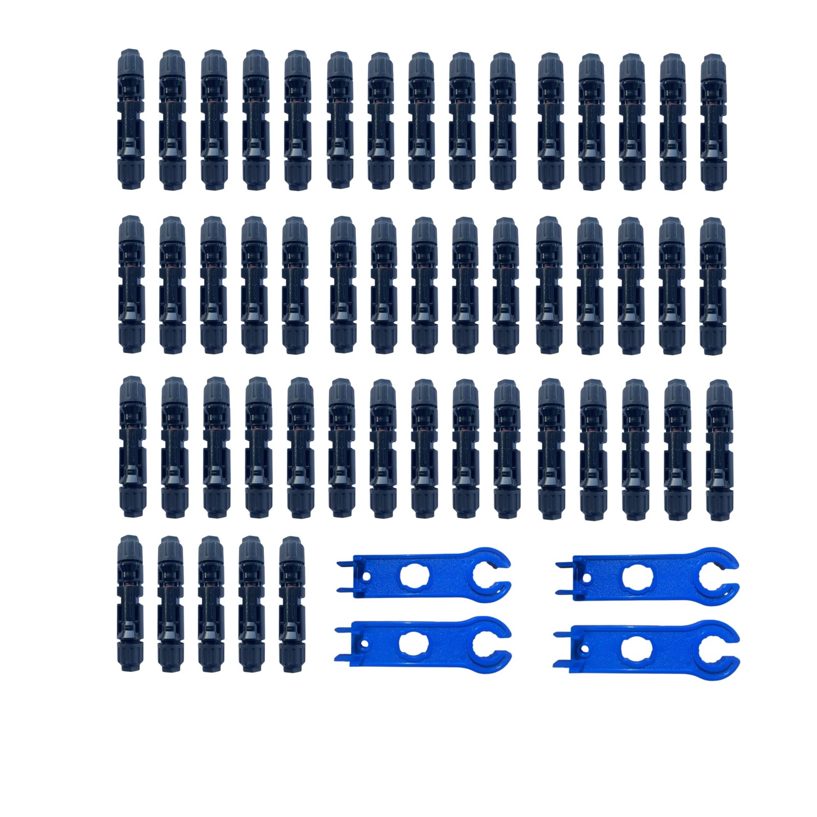 200PCS Solar connectors with Four spanners Solar Panels Connector IP67 Waterp…