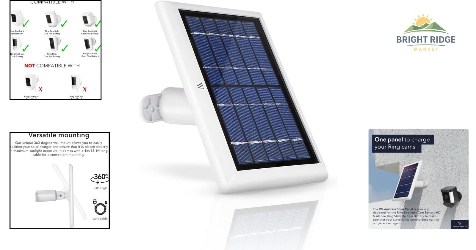Reliable Solar Charging Solution for Ring Cameras with USB Type-C Connector