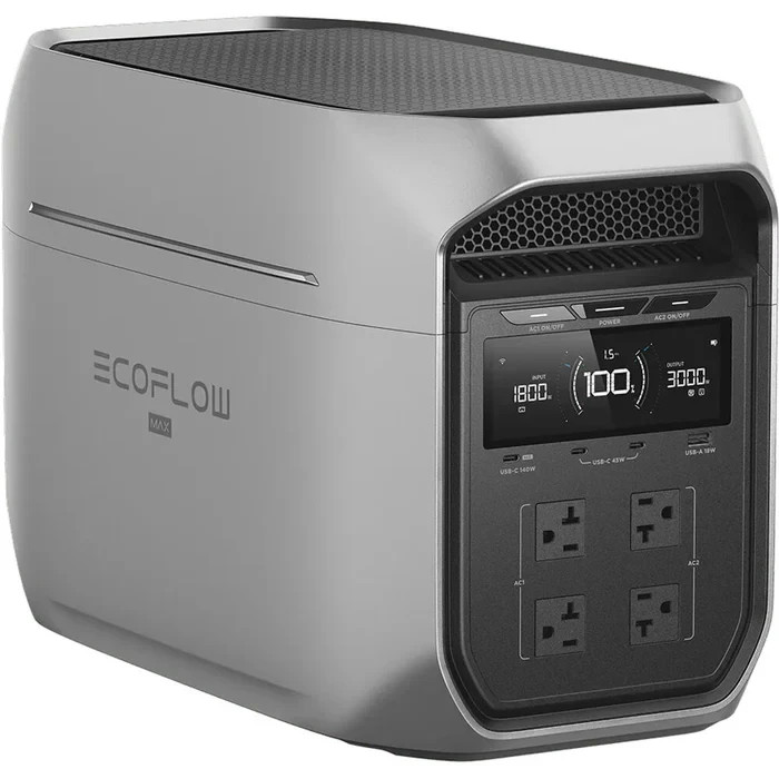 EcoFlow DELTA 3 Max 2048Wh Portable Power Station with 3000W Powerful Output