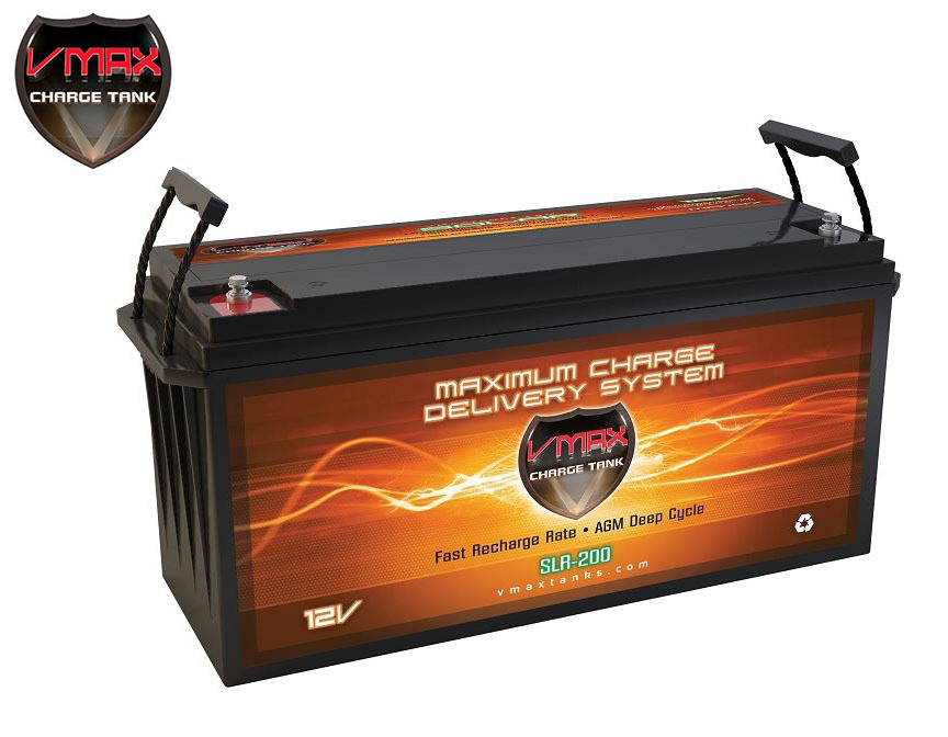 VMAX SLR200 AGM 12V 200AH Battery for Solar Storage, Wind Power, PV Solar Panel