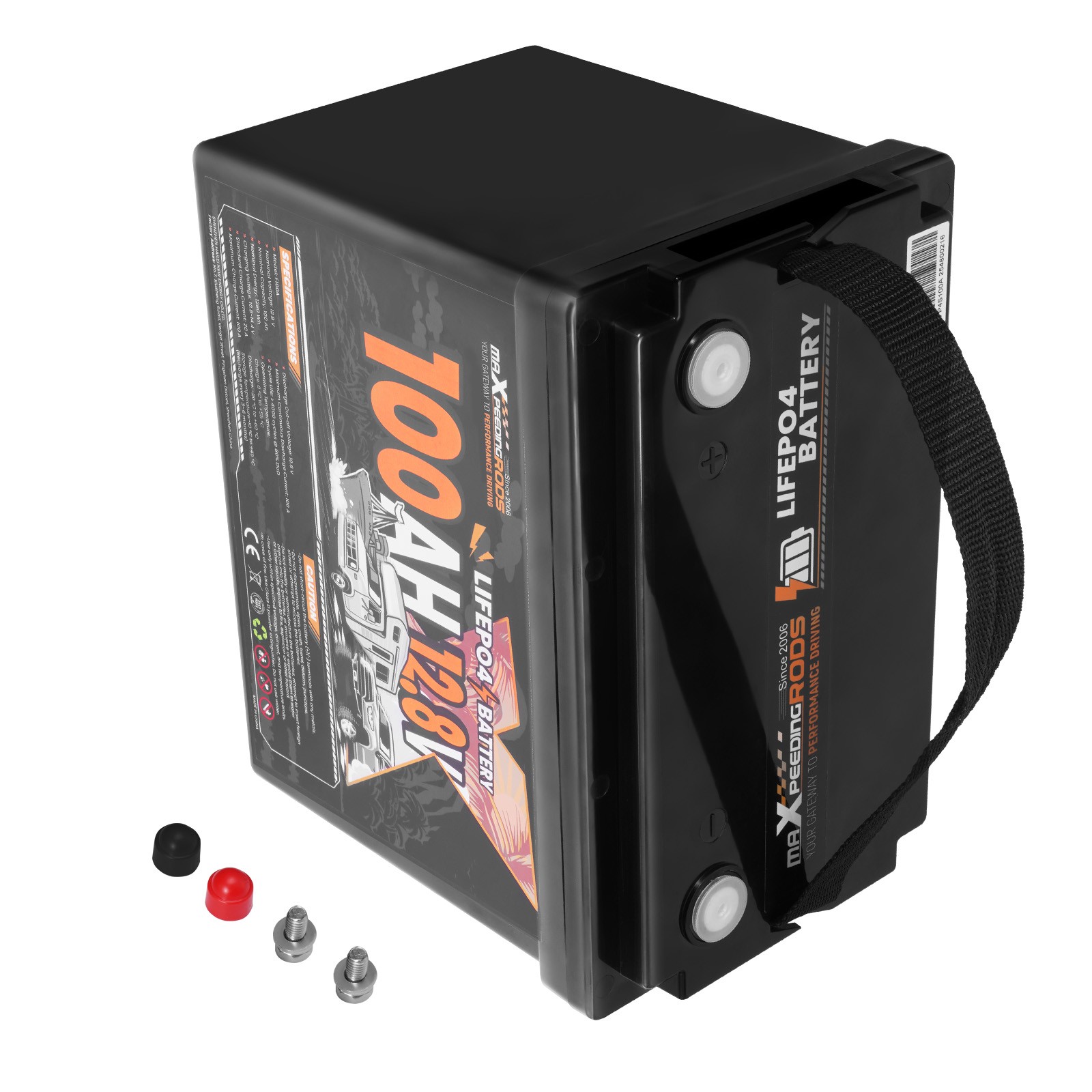 12V 100Ah Lithium Iron Phosphate Battery for Backup Power, Expandable 20.48kWh