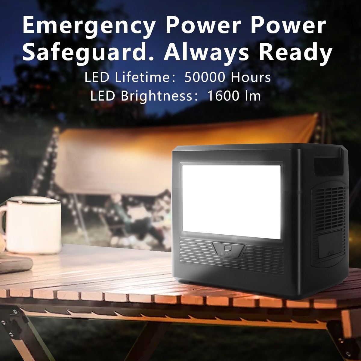 Portable Power Station 1000Wh LiFePO4 Battery Solar Generator for Camping RVTrip