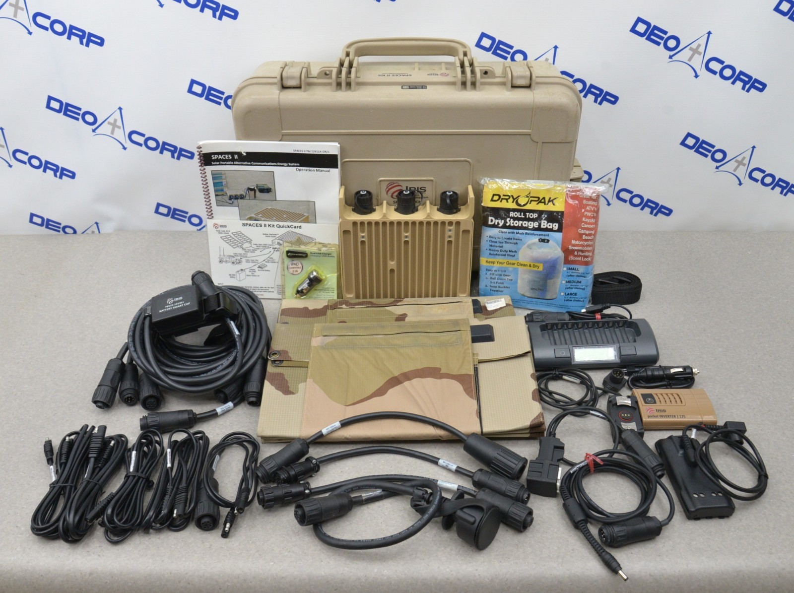 Iris Technology SPACES II Portable Military Solar Energy Field Kit 103399