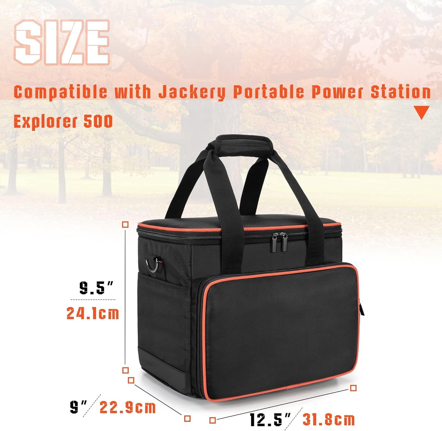 Adjustable Shoulder Strap Case for Jackery Explorer 500 – Lightweight & Durable