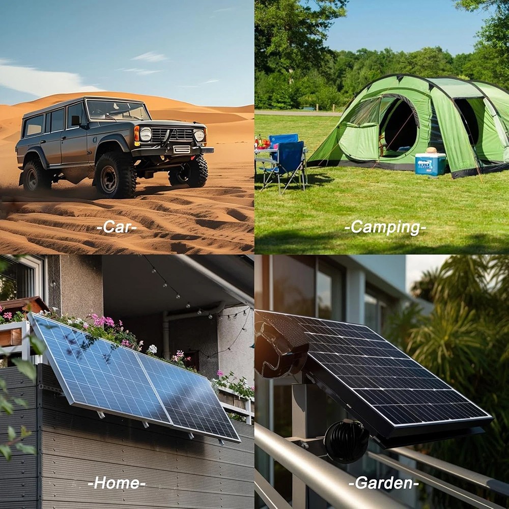 Solar Panel Kit 20W 18V Solar Battery Trickle Charger Maintainer Smart Controlle