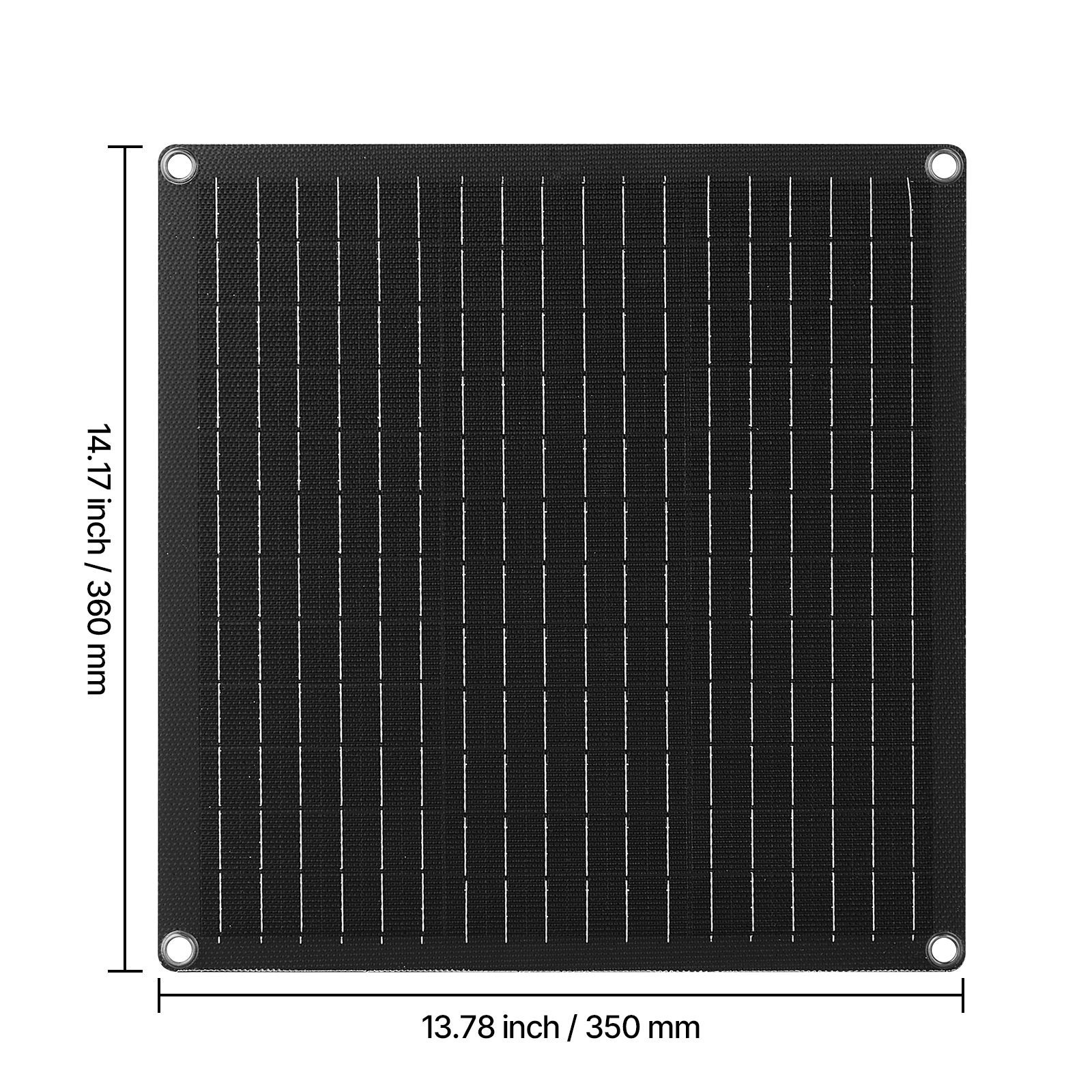 IP67 Solar Battery Charger 20W 12V, Works -40°F to 185°F, for RV Van Camper
