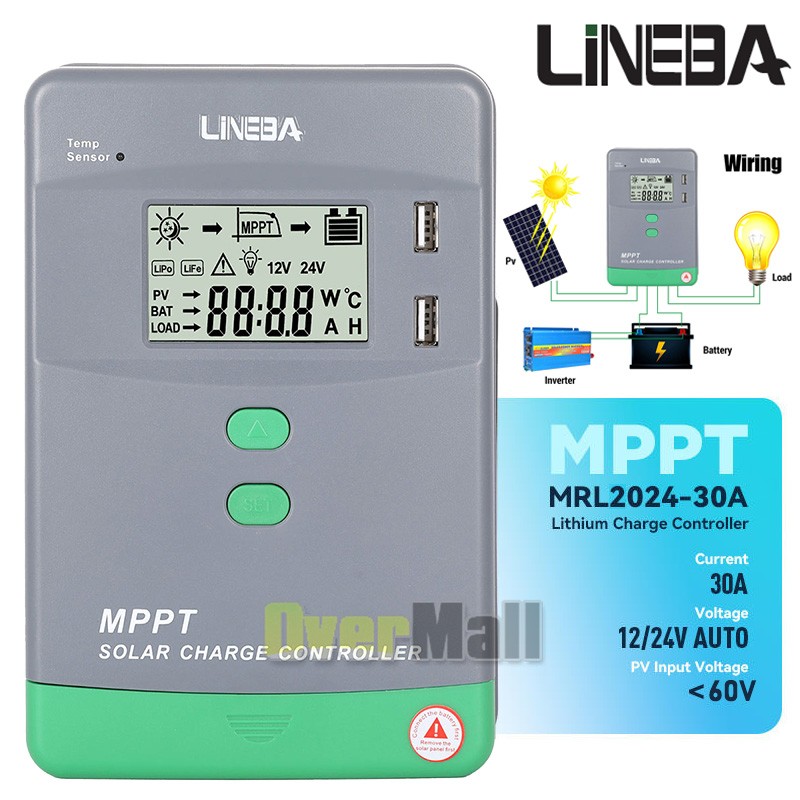 MPPT 100AMP 60A Solar Charge Controller For 12V 24V 36V 48V DC Battery Regulator