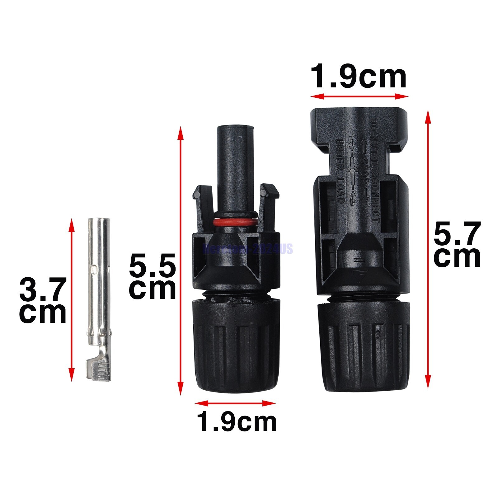 LOT 1000V 30A MALE & FEMALE WIRE CABLE CONNECTOR ADAPTER SET FOR MC4 SOLAR PANEL