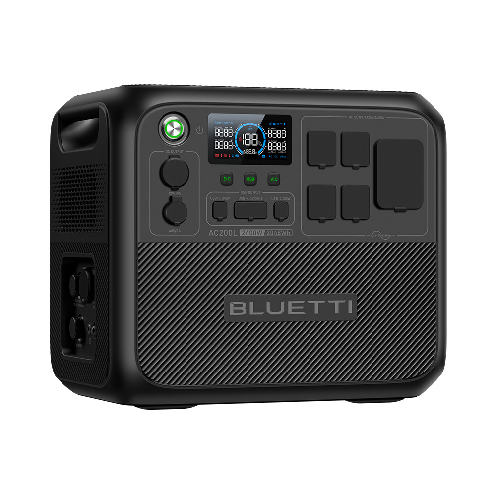 BLUETTI AC200L 2400W 2048Wh Portable Power Station for Camping/RV/Road Trip
