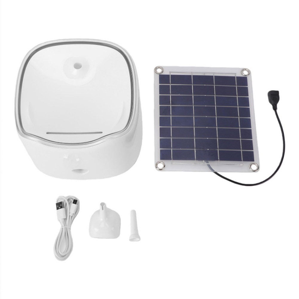 Solar Pet Water Dispenser for Outdoor Animals Including Cats Dogs and Chickens