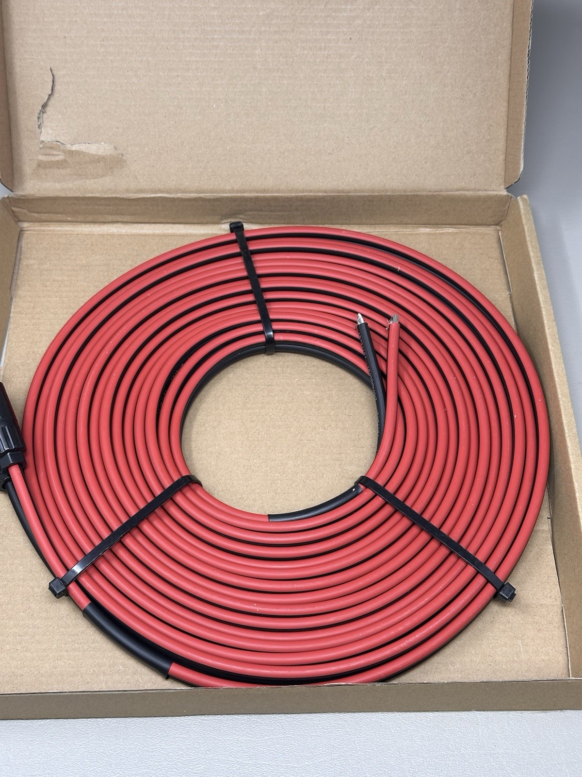 VALEMO Twin Solar Cable Connectors On Single End 30ft 9M 2 x 10 AWG VSCT-6-9M-S