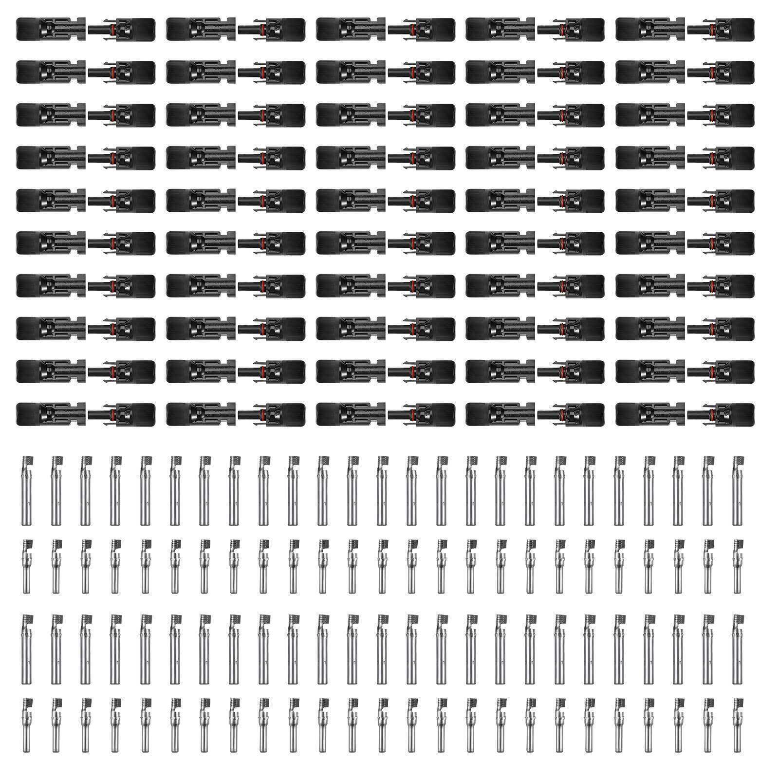 NEW Male Female M/F Wire Cable Connector Set Solar Panel 30A Waterproof