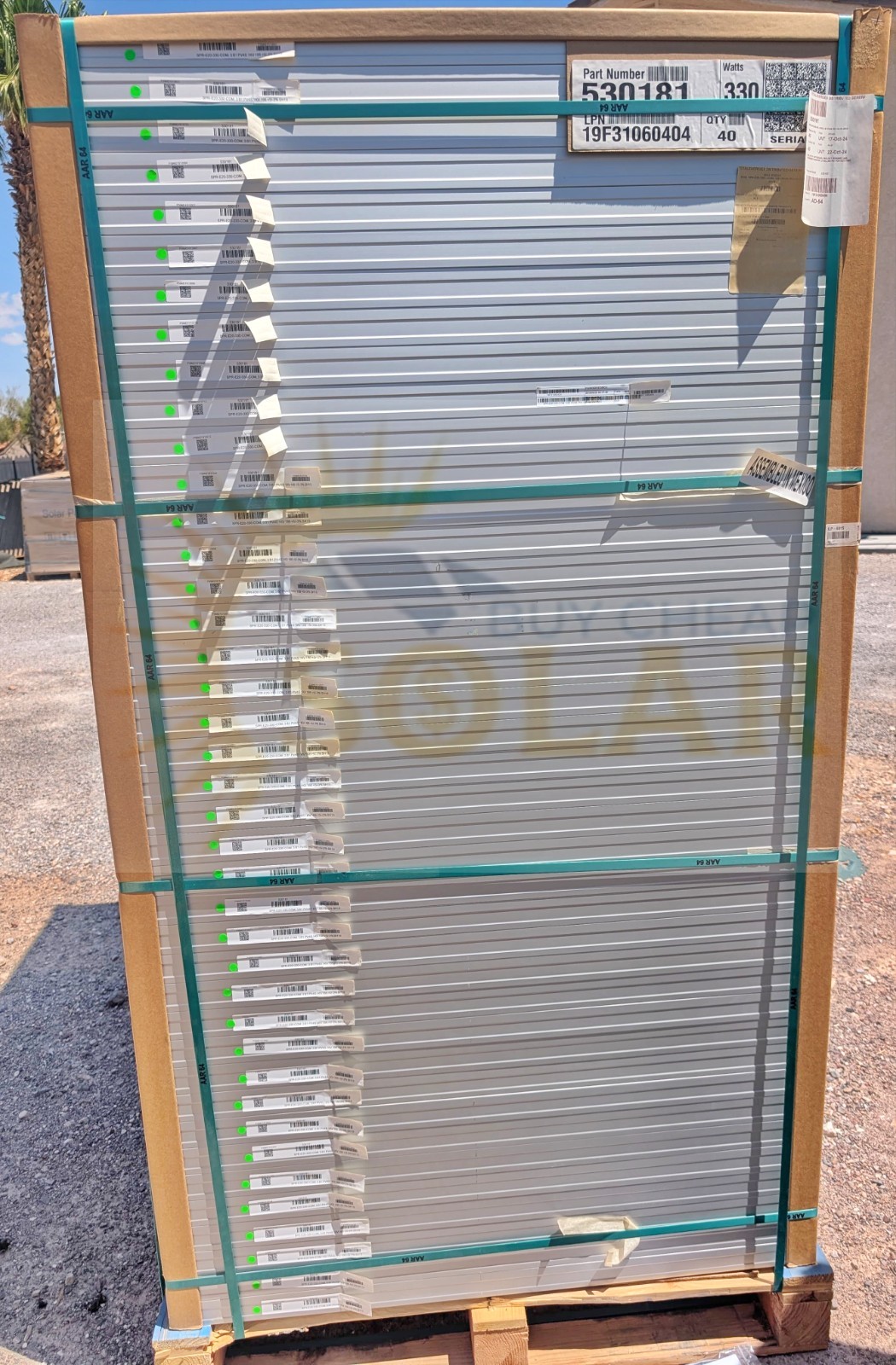 330 watt sunpower solar panels 40 x Panels full pallet 13.2kw!