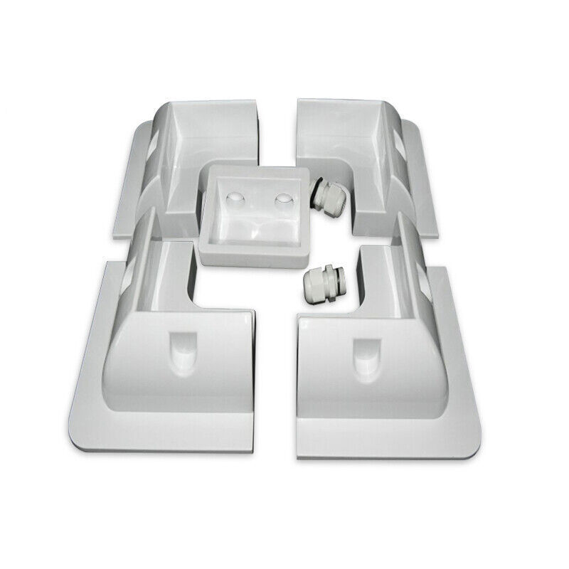 5/7x Set Solar Panel Kit Corner Cable Mounting Bracket Caravan Boat Roof Mount