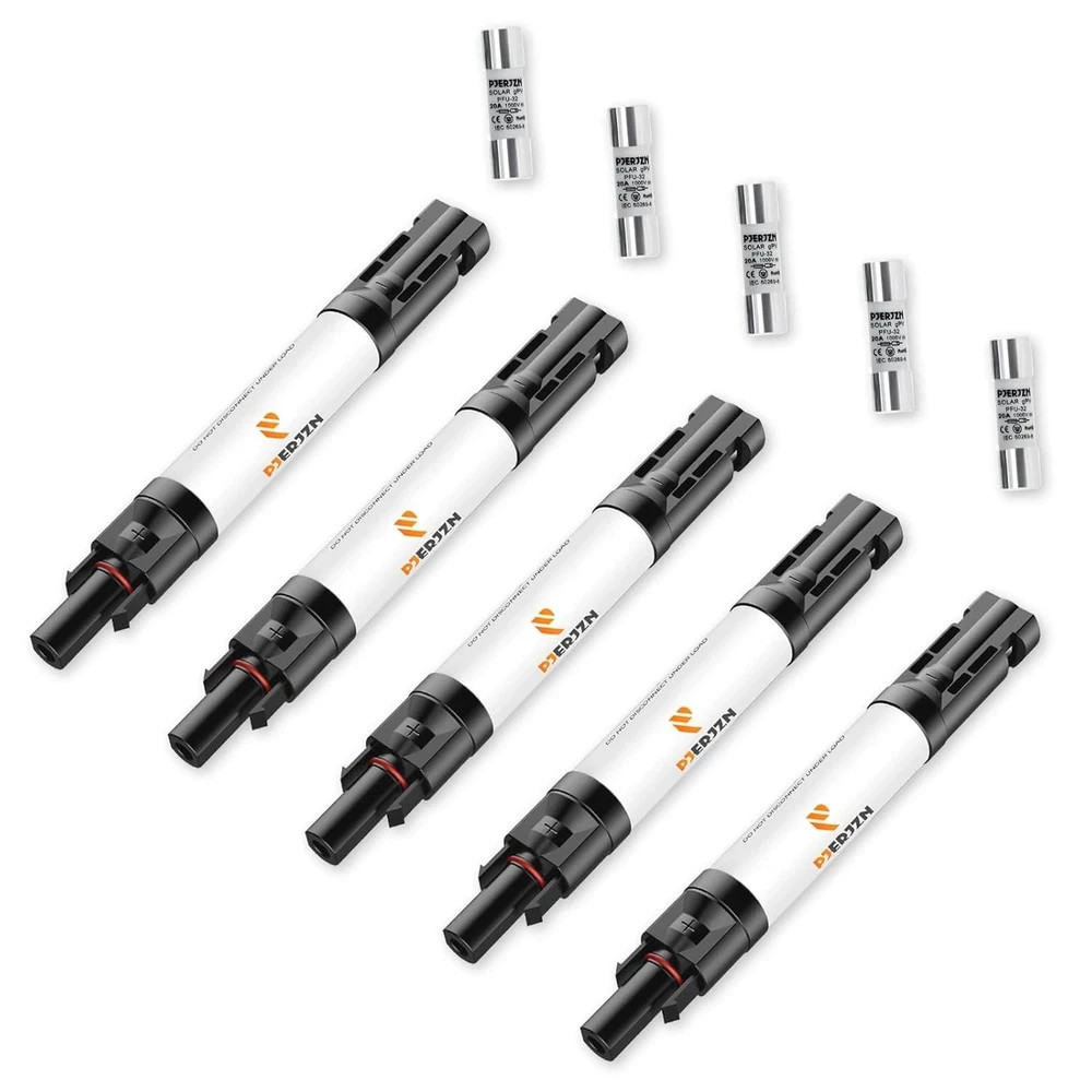 1000V 15A Solar Panel Fuse Holder Inline Connector 15Amp PV Solar Panel Fuse