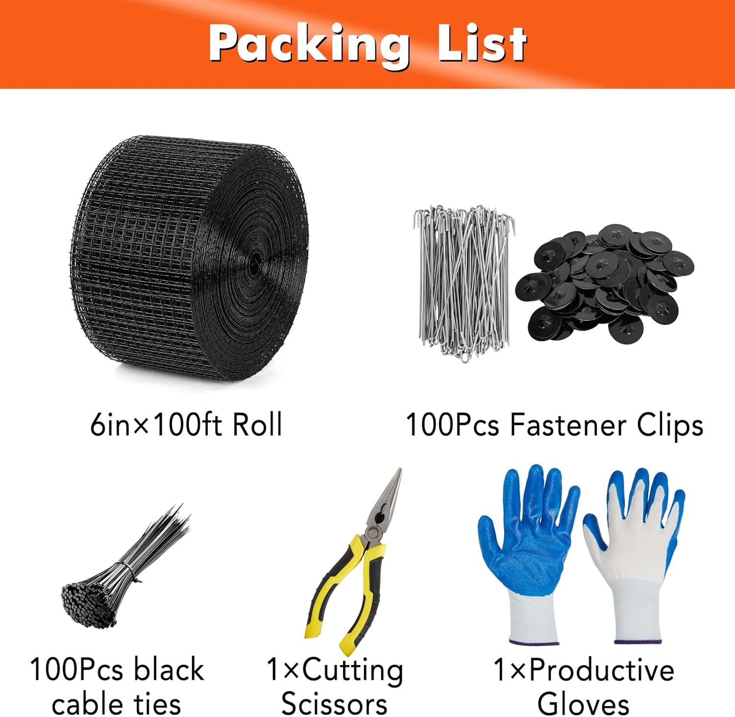 6in x 50/100/120ft Solar Panel Bird Guard Critter Guard Roll Kit Tire Wires