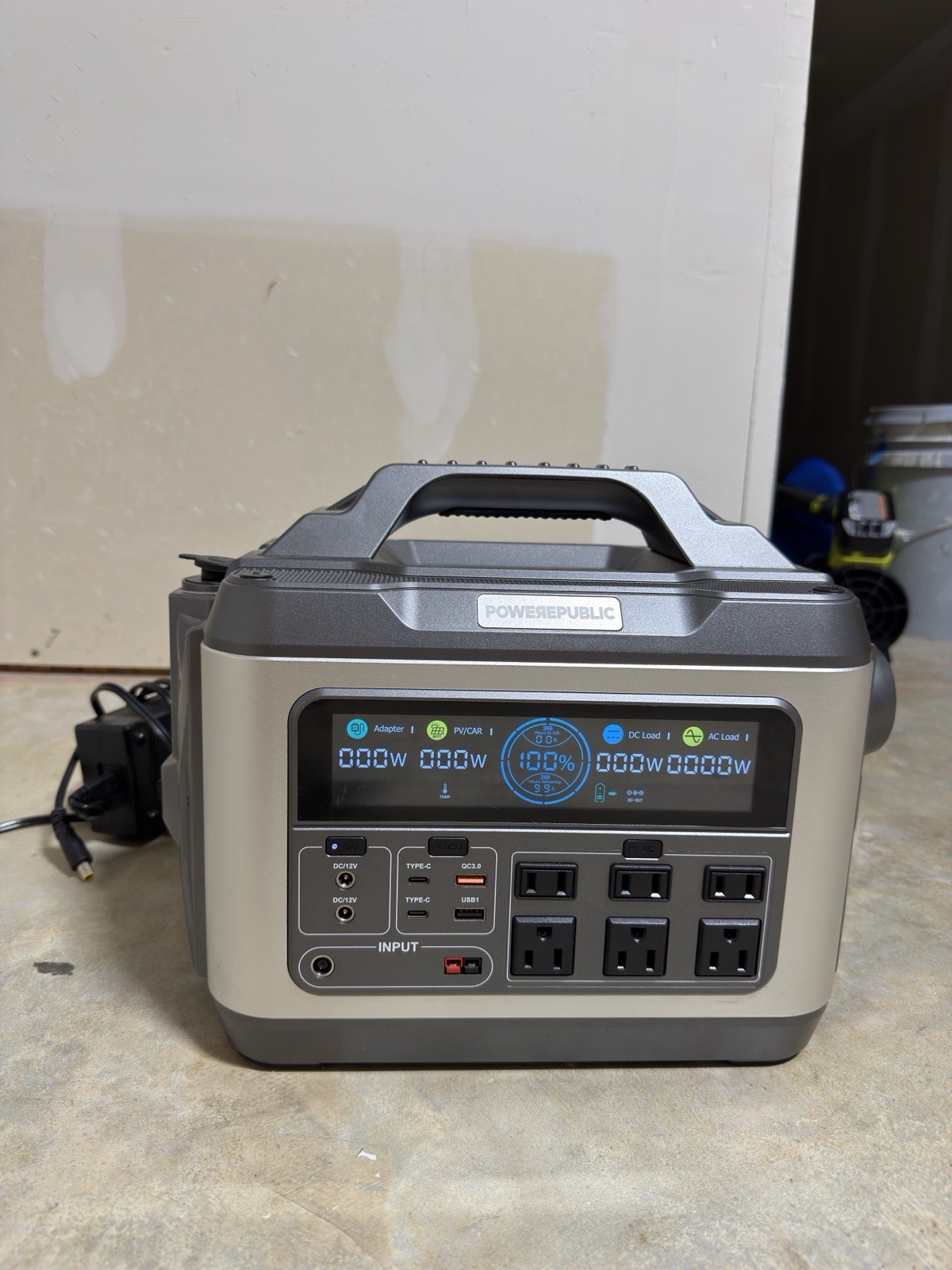 POWEREPUBLIC T1200 Portable Power Station | 1200W 1110Wh
