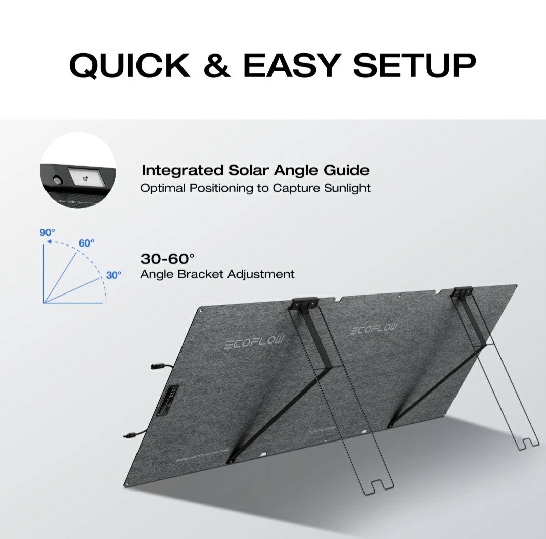 NEW EcoFlow 160W Portable Solar Panel Foldable Solar Charger for Power Station