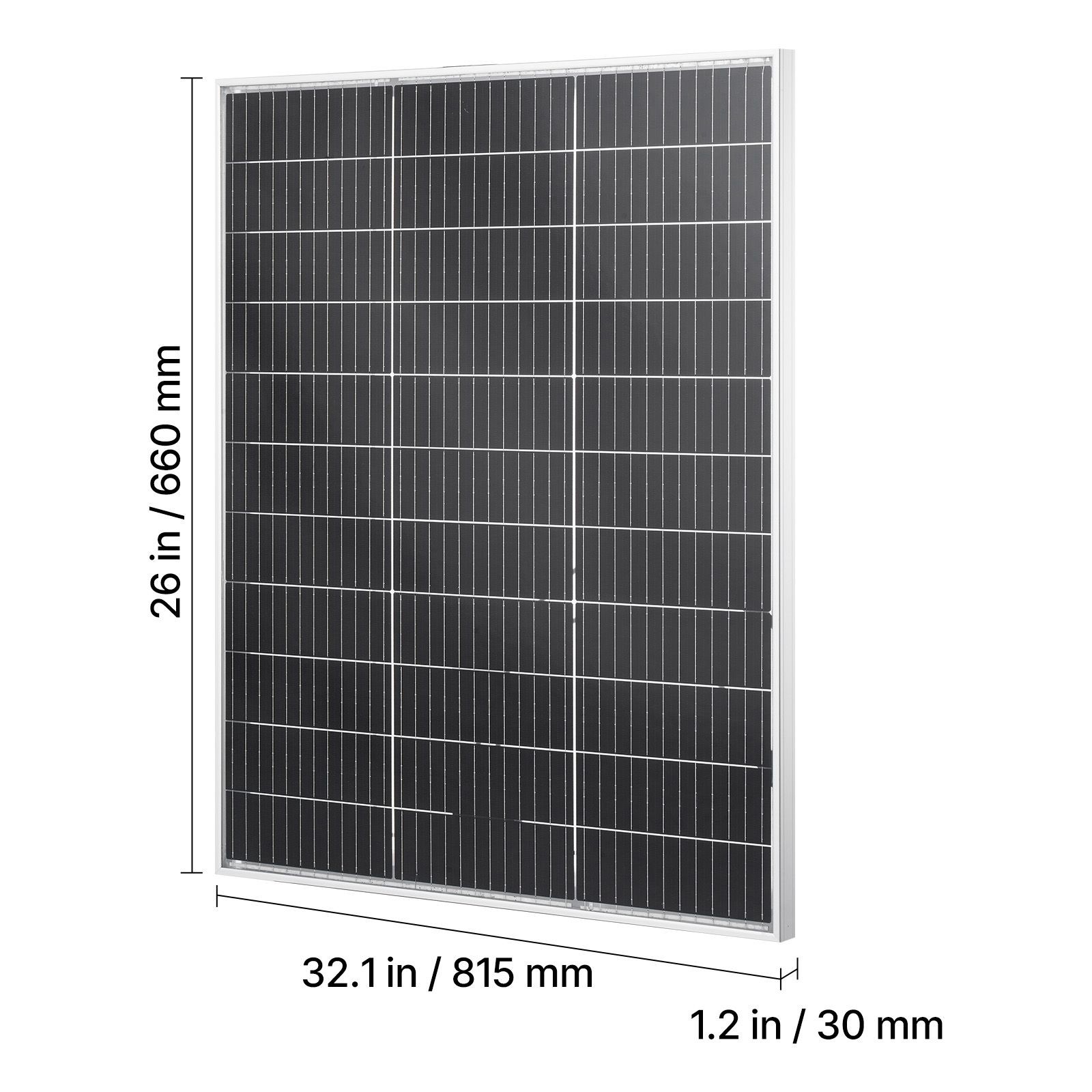 2 – Pack 100W Bifacial Solar Panels, 23% Efficient N – Type Monocrystalline