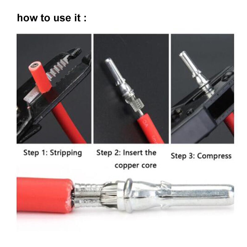 5/10Pairs Compatible with Male Female Terminal Pin for Solar Panel Connector