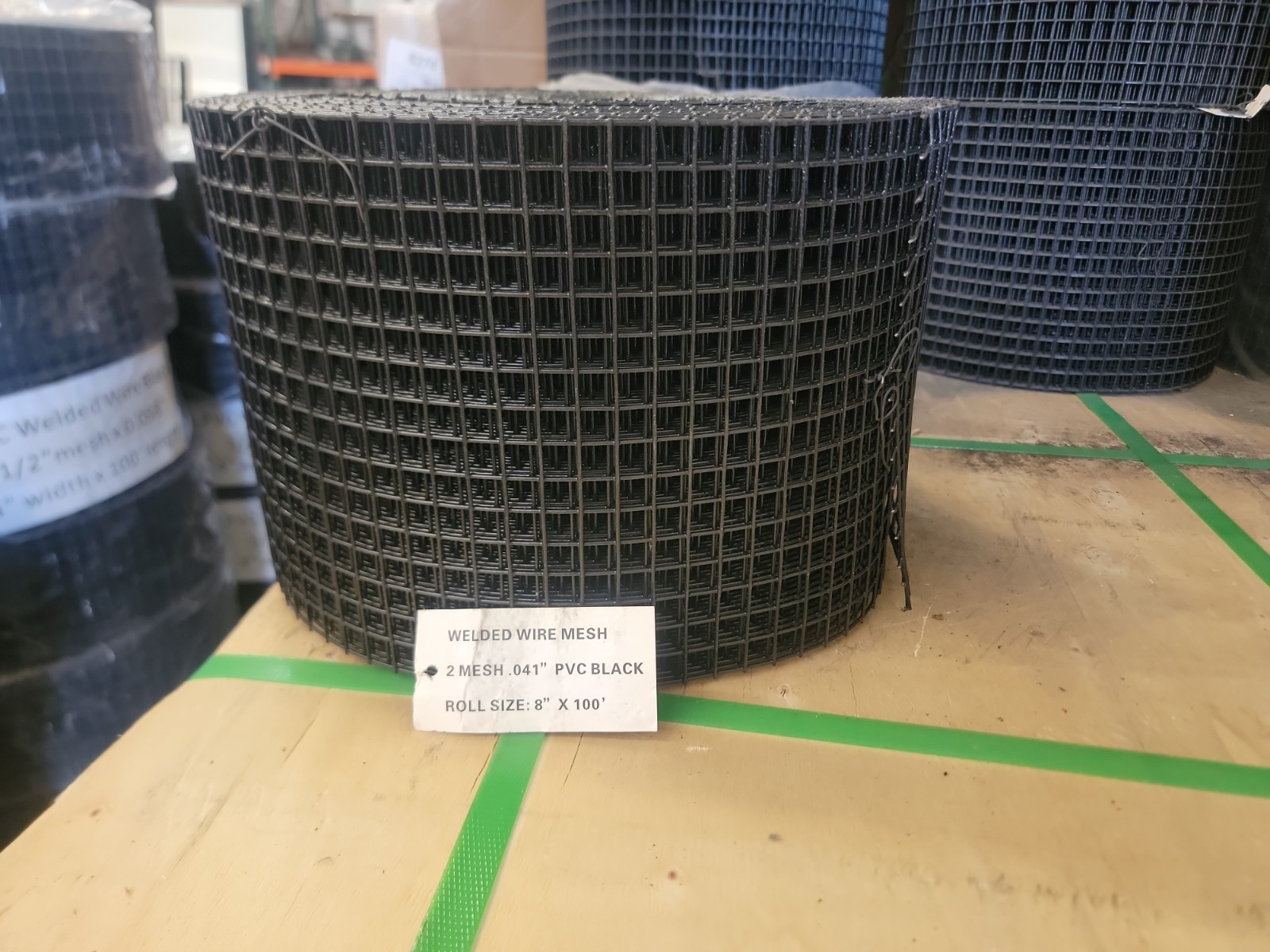 SnapnRack Critter Guard pvc welded wire black 1/2 mesh x 0.058 8″W 100’L
