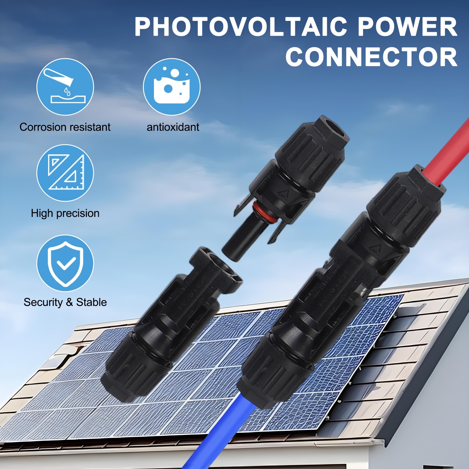 Solar PV Panel Crimping Tool Kit Solar Connector Crimper For AWG14-10 2.5/4/6mm²