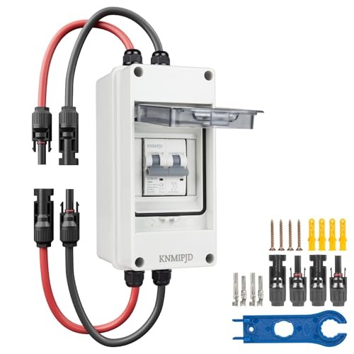 Solar Panel Disconnect Switch 50A 400V DC/AC PV Disconnect Box Outdoor 50 Amps