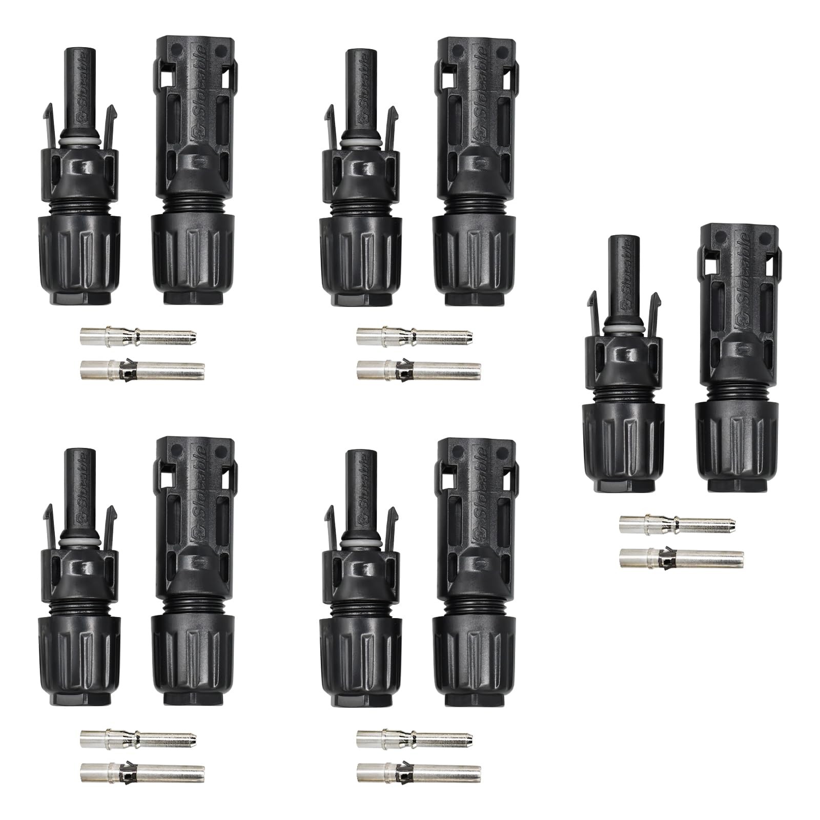 8AWG Solar Panel Connector 10mm2, 1500V IP68 Waterproof 70A PV Plug Tinned Co…