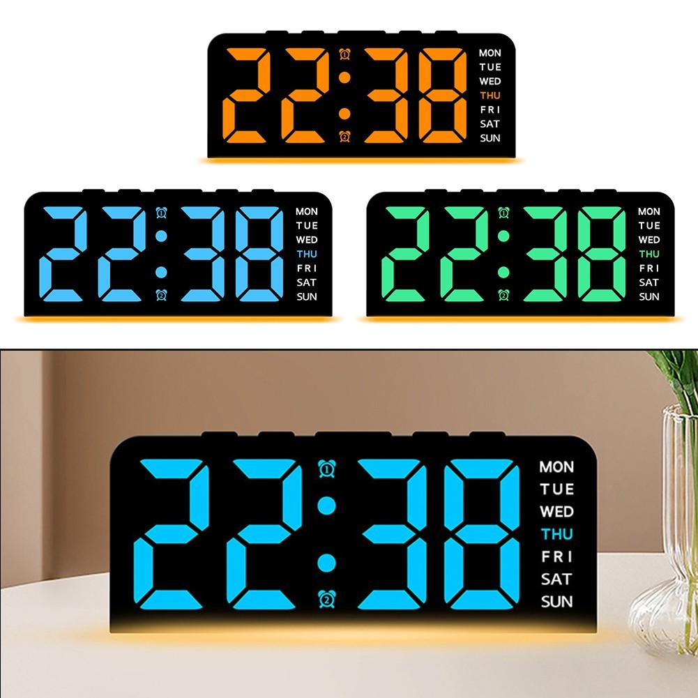 Alarm Clock Home Decor Clear Time Visibility Light And Atmosphere Lamp