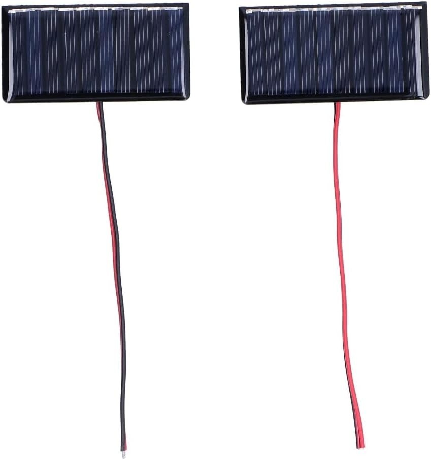 Weather-Resistant 2Pcs Solar Panel Module – 5V for Outdoor Lights & More