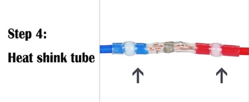 25ea AWG 12-10 Waterproof Solder Seal Heat Shrink butt Connectors
