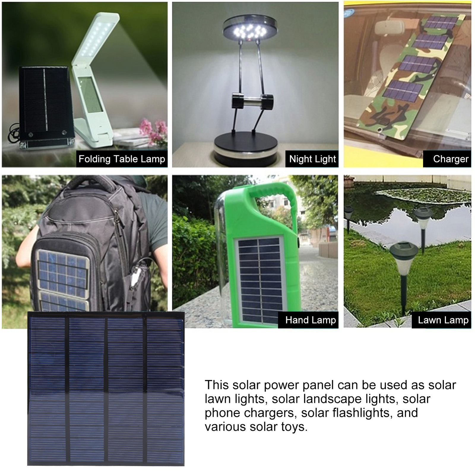 2Pcs Mini Solar Battery Module With 1Meter Cable Hand Operated Supplies DC 12V