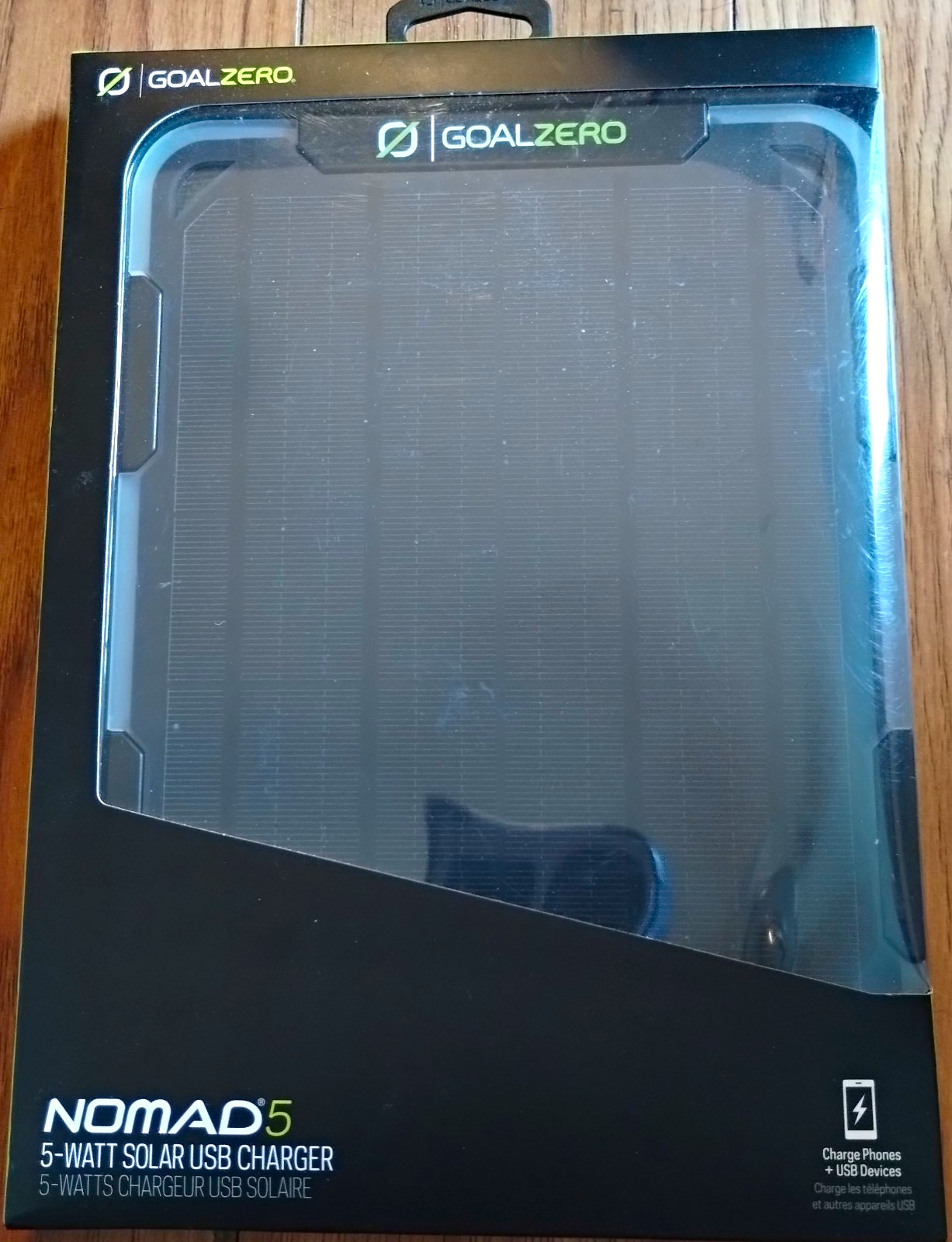 Goal Zero Nomad 5 5W Monocrystalline USB Solar Panel Portable Weather Resistant