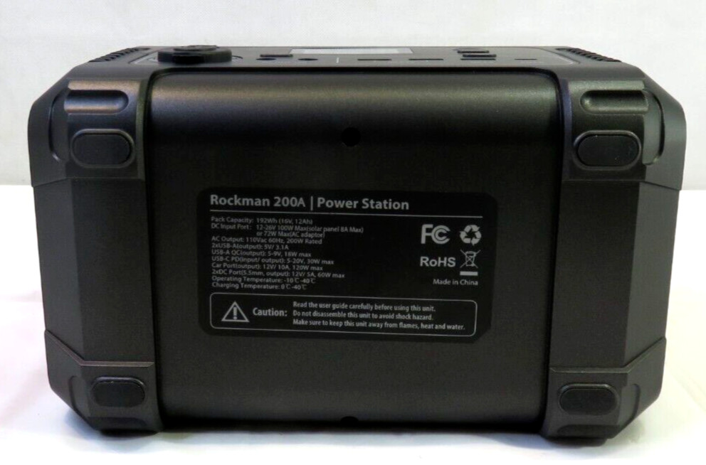 ROCKPALS Rockman 200A Portable Power Station, OPEN BOX