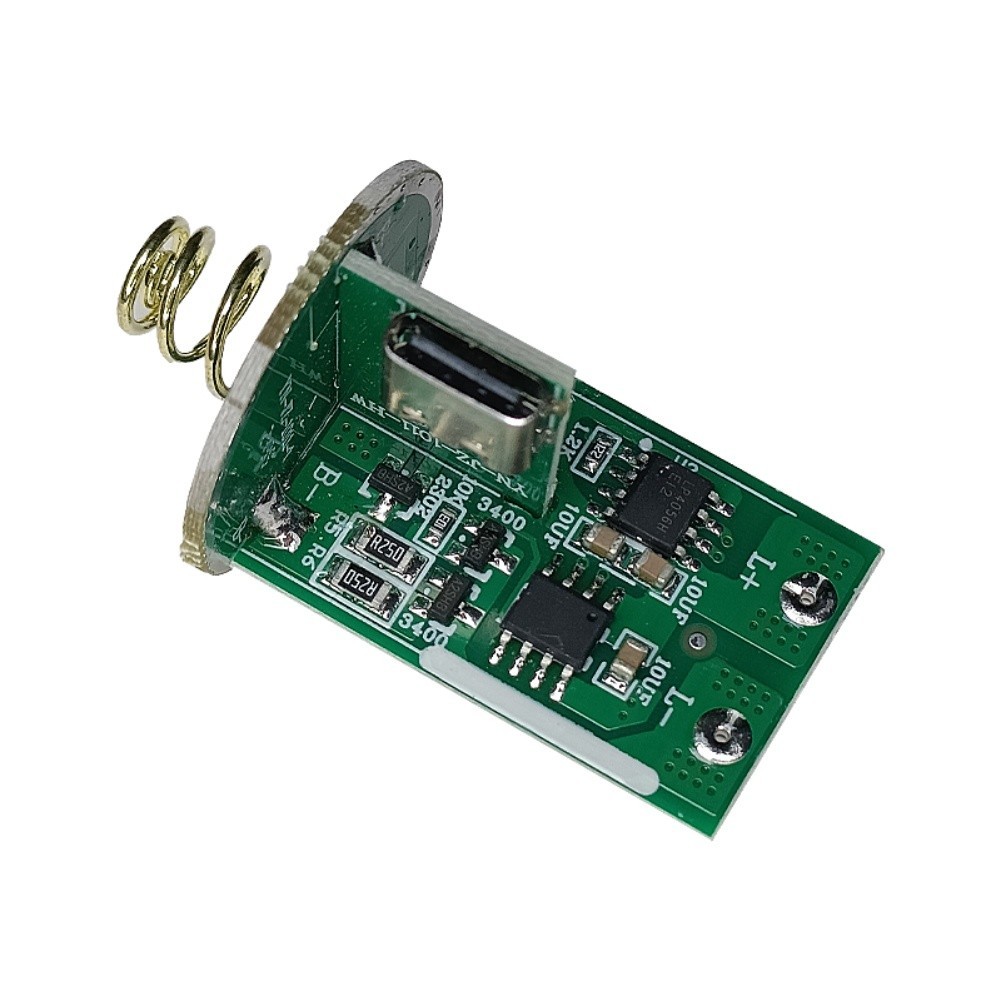 Compact 31×19.6mm LED Driver PCB for 3-4.2V Flashlights with Switch