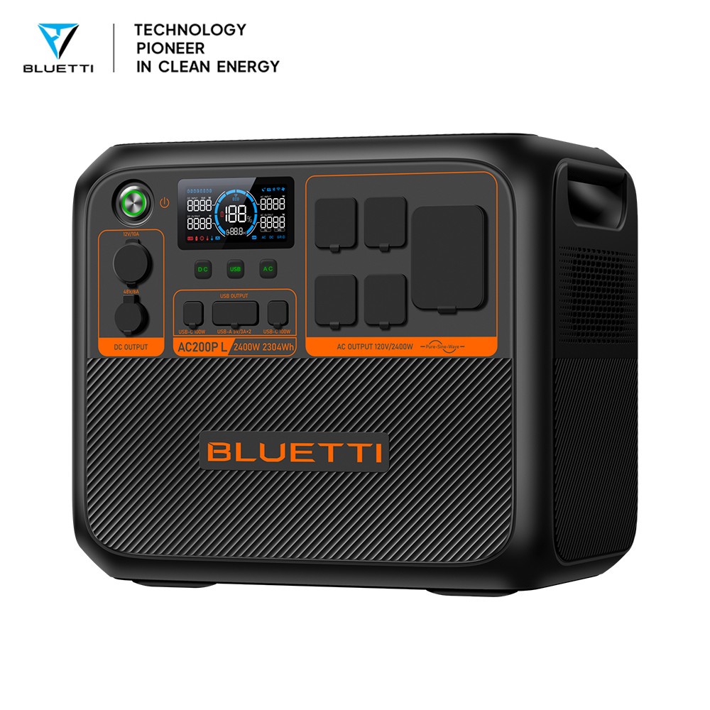 BLUETTI AC200PL 2400W 2304Wh Power Station LiFePO₄ Battery for Backup/RV Trip